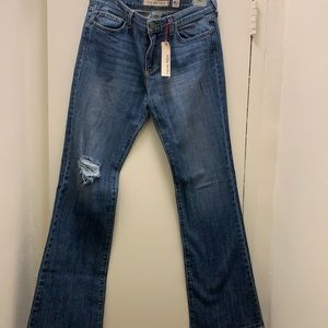 Sneak Peak ripped boot cut jeans